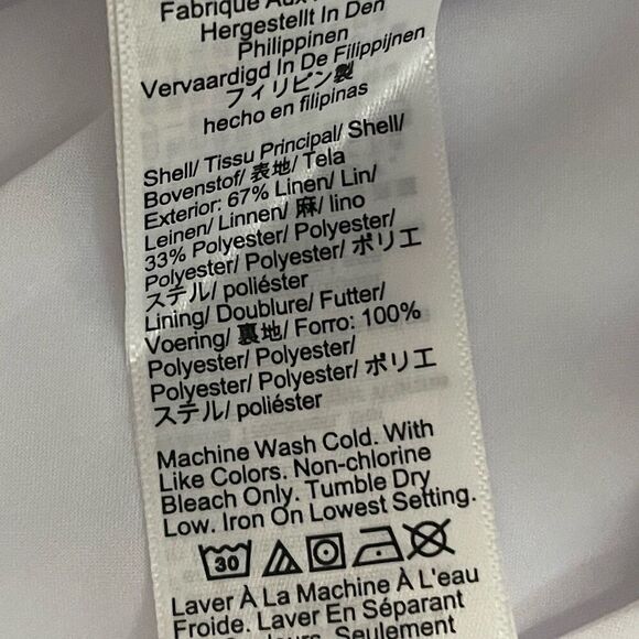 J.CREW Kaya Pant in Stretch Linen Blend Size 10 White NEW Coastal Comfort CI425 - Picture 8 of 14